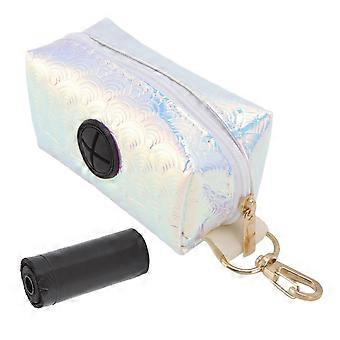 Poop Bag Holder Large Capacity Dog Poop Bag Dispenser for Leash with 1 Roll Poop Bag