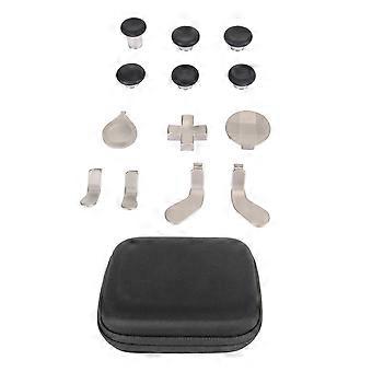 Replacement Thumbsticks Kit Sensitive Magnetic Metal Thumbsticks for Xbox One Elite Series 2 Silver