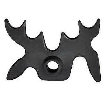 Billar Cue Rack Bridge Head Cross Antlers Rod Holder Pool Snooker . (negro) 1pcs)