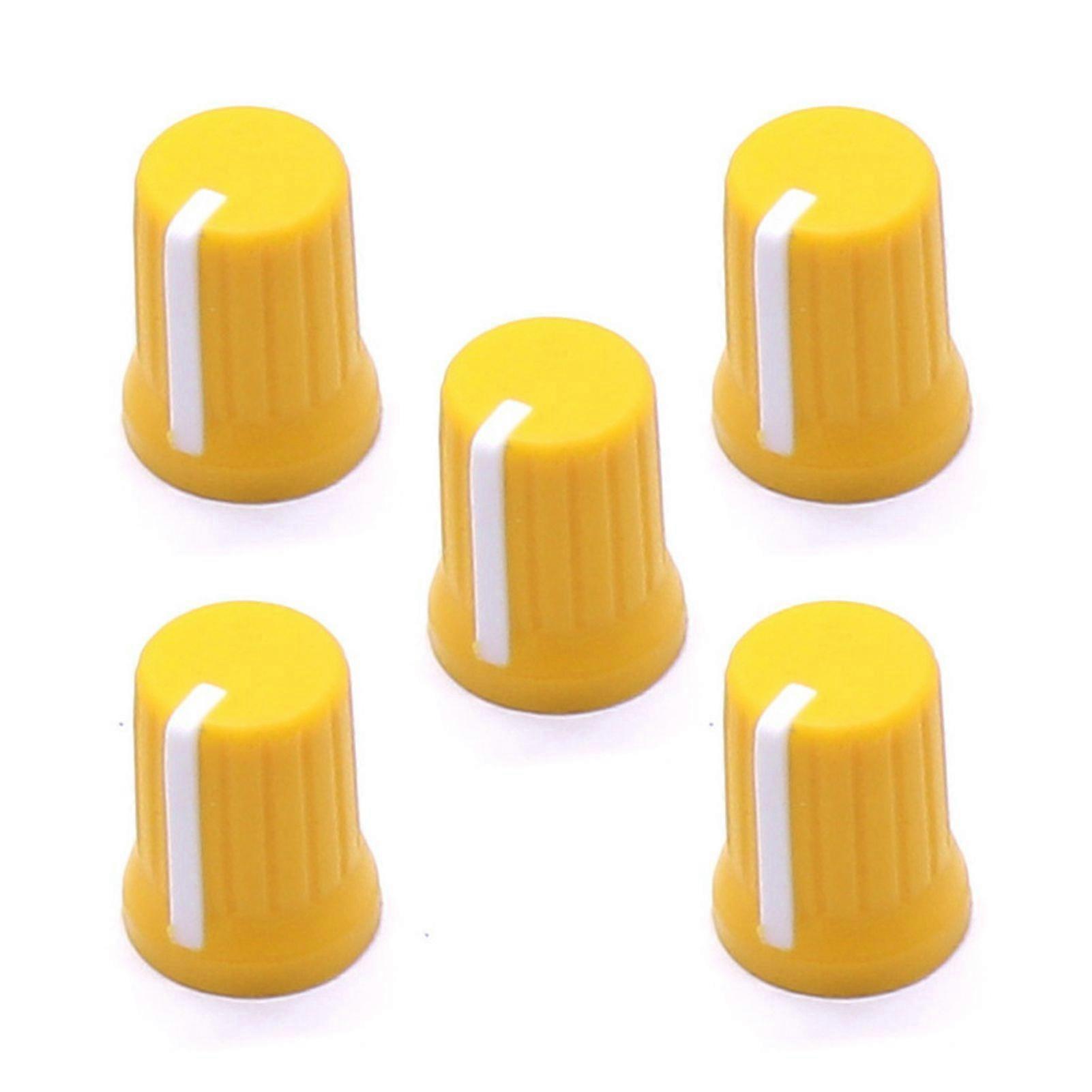5Pcs Universal EQ Rotary Potentiometer Fader Knobs