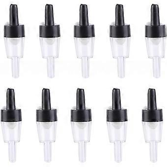 10 st 4 mm plast svarta akvarieluftpump backventiler slangkoppling undviker