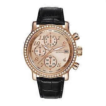 ESPRIT collection montre Chrono Pontess regarder Rosé LEDER EL190322007