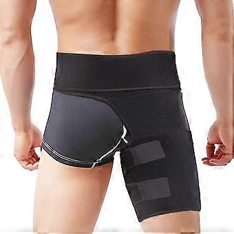 Heupbrace, Lies ondersteuning ischias relief wrap dij hamstring compressie mouw voor getrokken blessure spanning peesontsteking revalidatie en herstel, past mannen wome