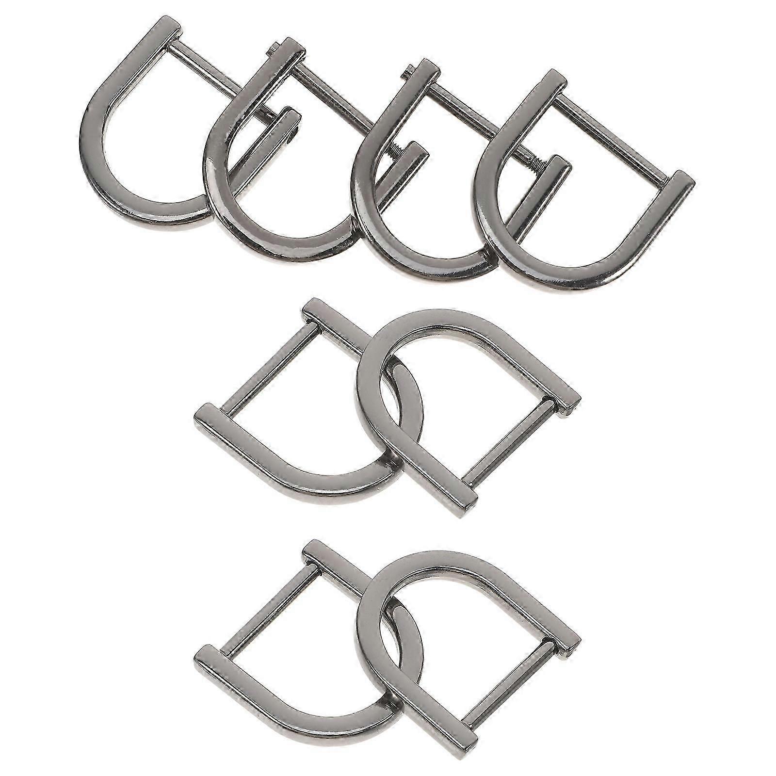 D Ring Buckle Removable Screw Design 8Pcs for Bag Hardware Accessories