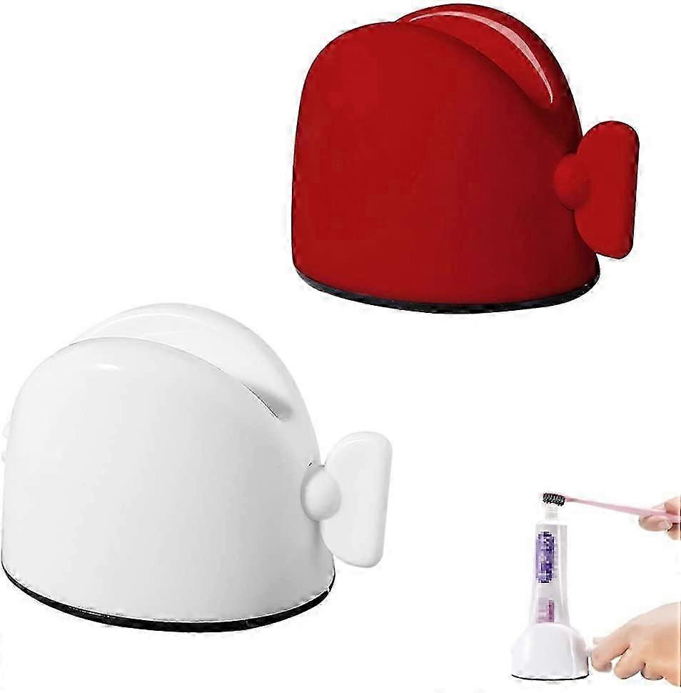 2 Pcs Squeezer, Toothpaste Dispenser Tube, Creative Rotate PP Plastic Lazy Toothpaste Squeezer