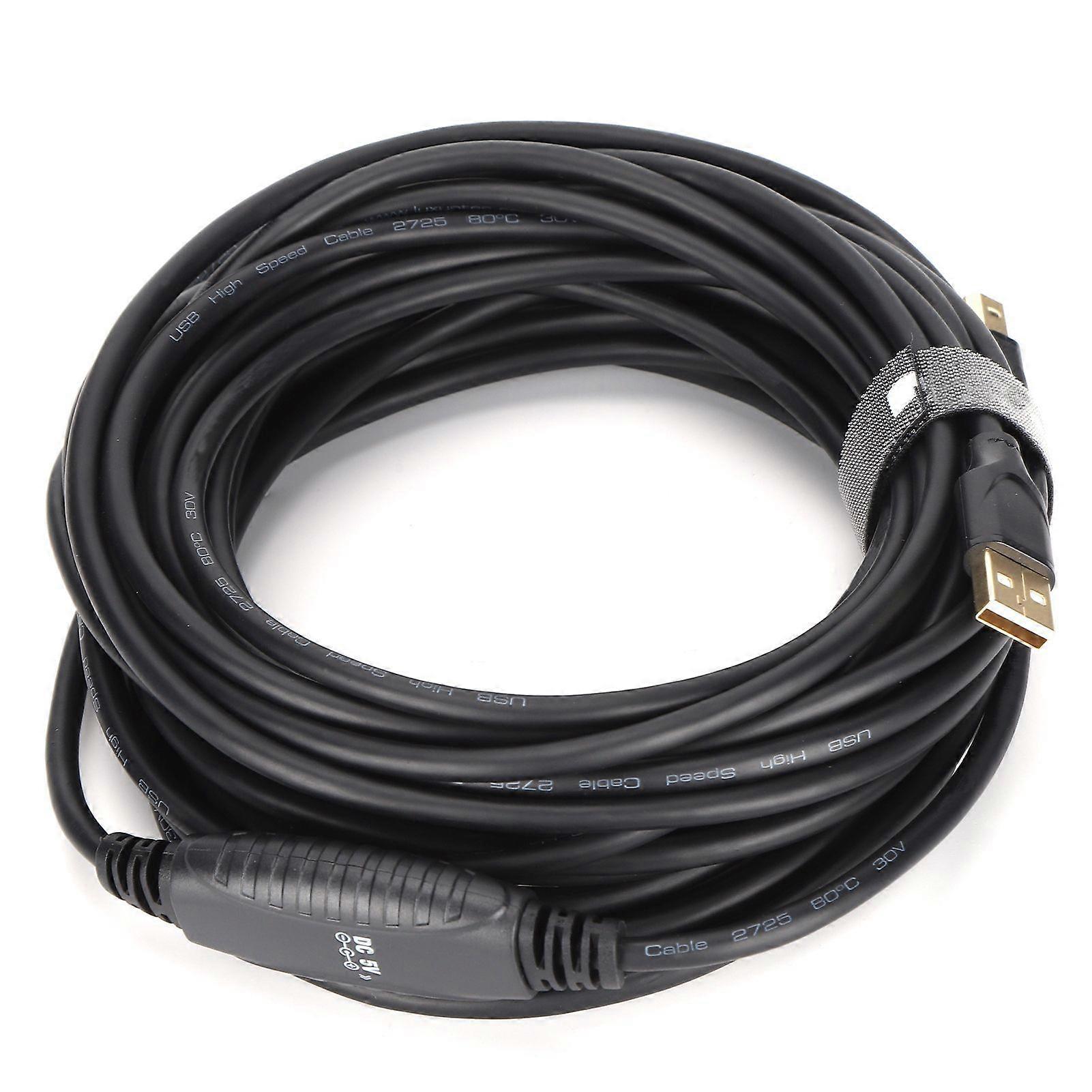 Mindpure Printer Cable US009 All Copper Core USB2.0 10 Meters Black Computer Printing Data Line for Printer Copier