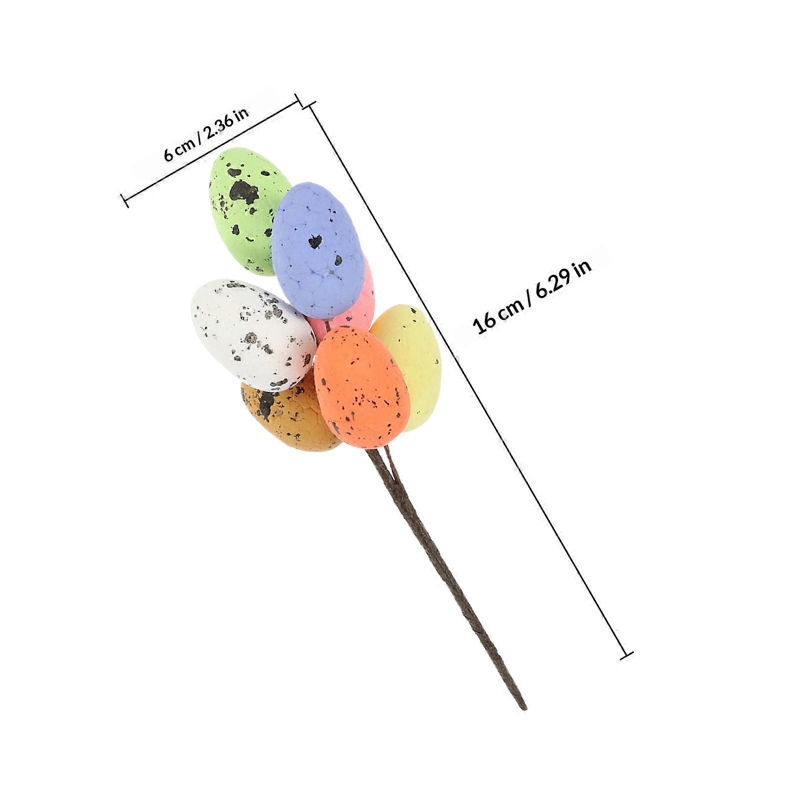 8Pcs Easter Egg Tree Branches Spotted Egg Branches Decor DIY Crafts Egg