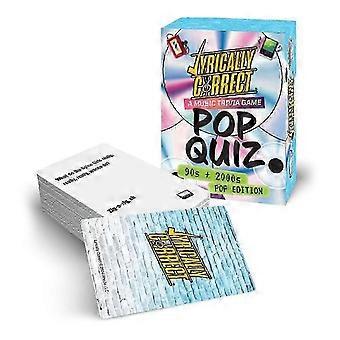 Pop Songs Trivia Card Game from 1990s & 2000s - Lyrics Quiz Challenge for Lively Party & Family Nights