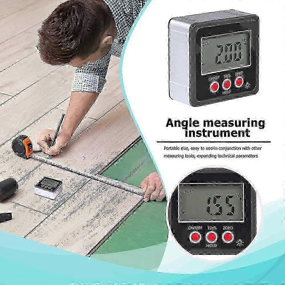 Digital Horizontal Angle Inclinometer | Magnetic Base Electronic Level Box Measuring Tool