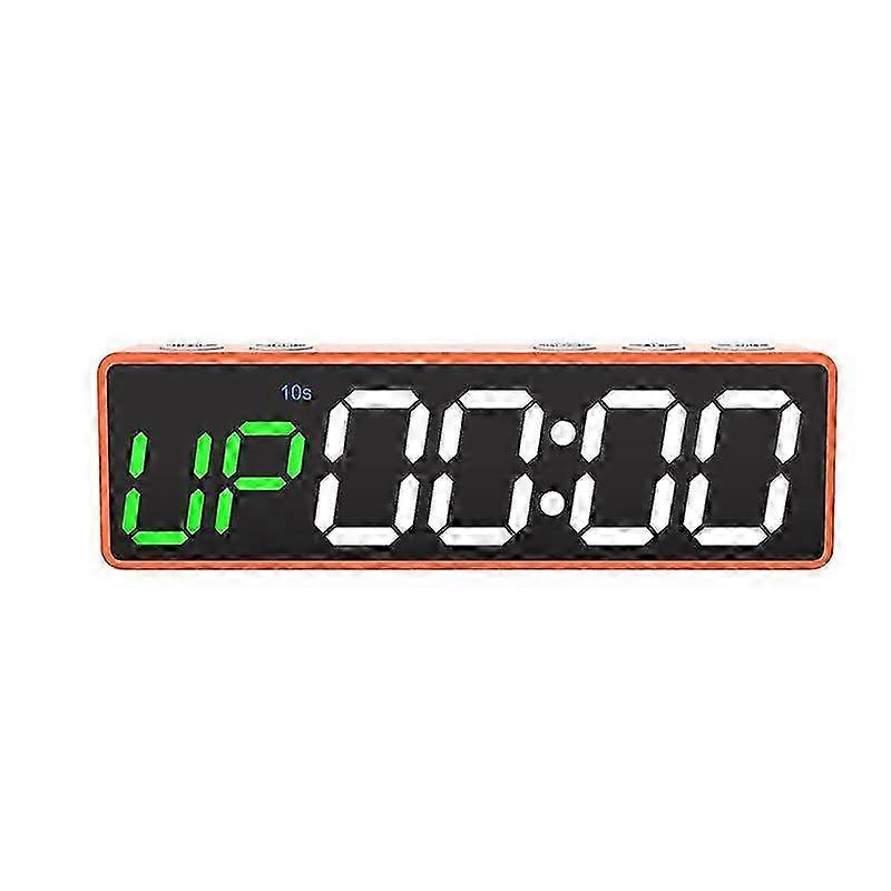 LED Gym Timer Clock Gym Stopwatch Count Down/Up, Workout Timer Interval Clock