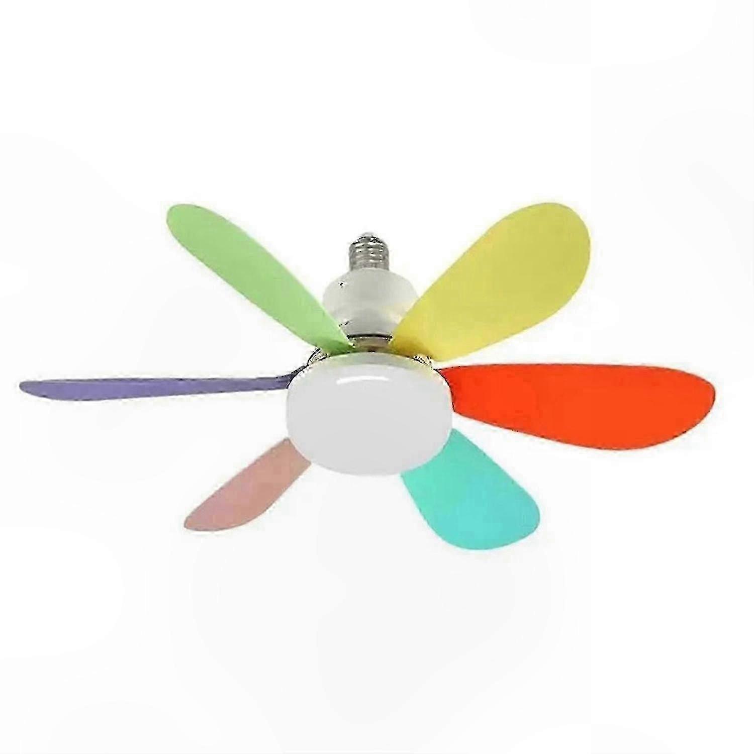 E27/E26 Ceiling Fan with Light Fixture Multicolor Screw-in Socket