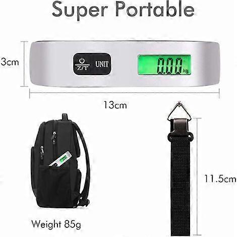 Digital Scale with Temperature Sensor and Orientation Trolley for Hanging