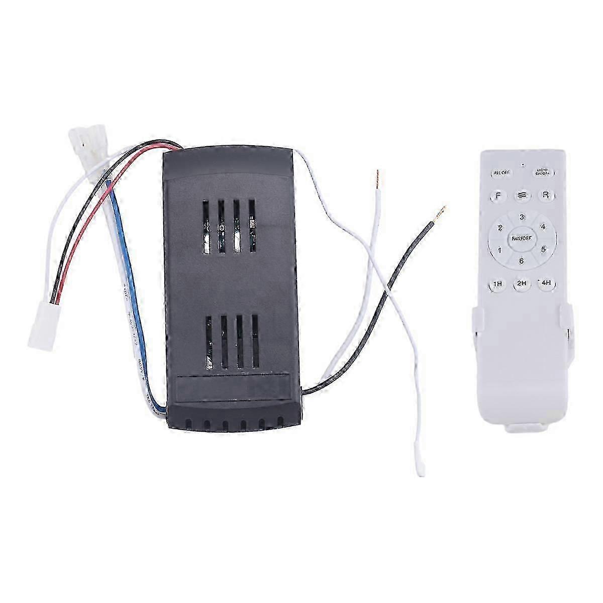 Universal Replacement Ceiling Fan Remote Control Kit, 6-Speed & Timing for DC Ceiling Fan Light