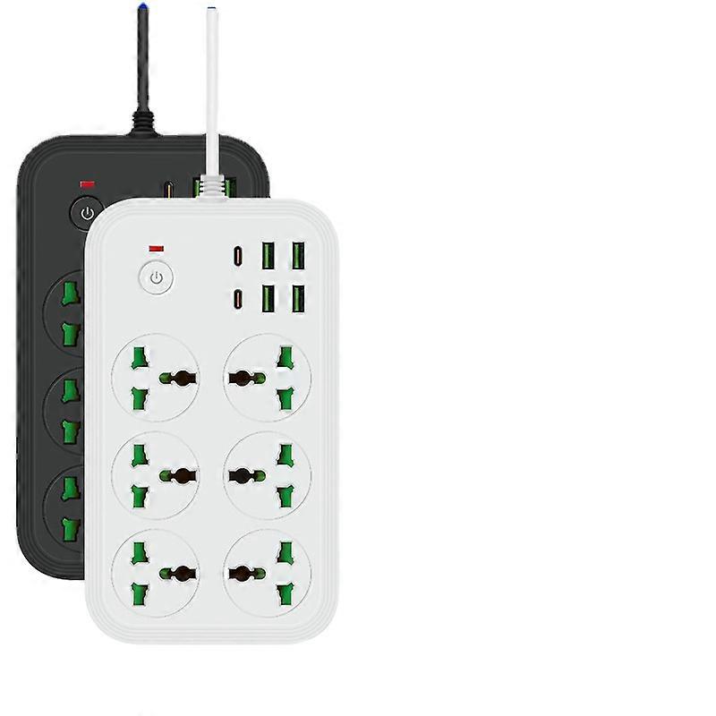Universal 3000W Power Strip Socket Plug 4 6 Outlet with Separate Switch overload Protection Extension Socket