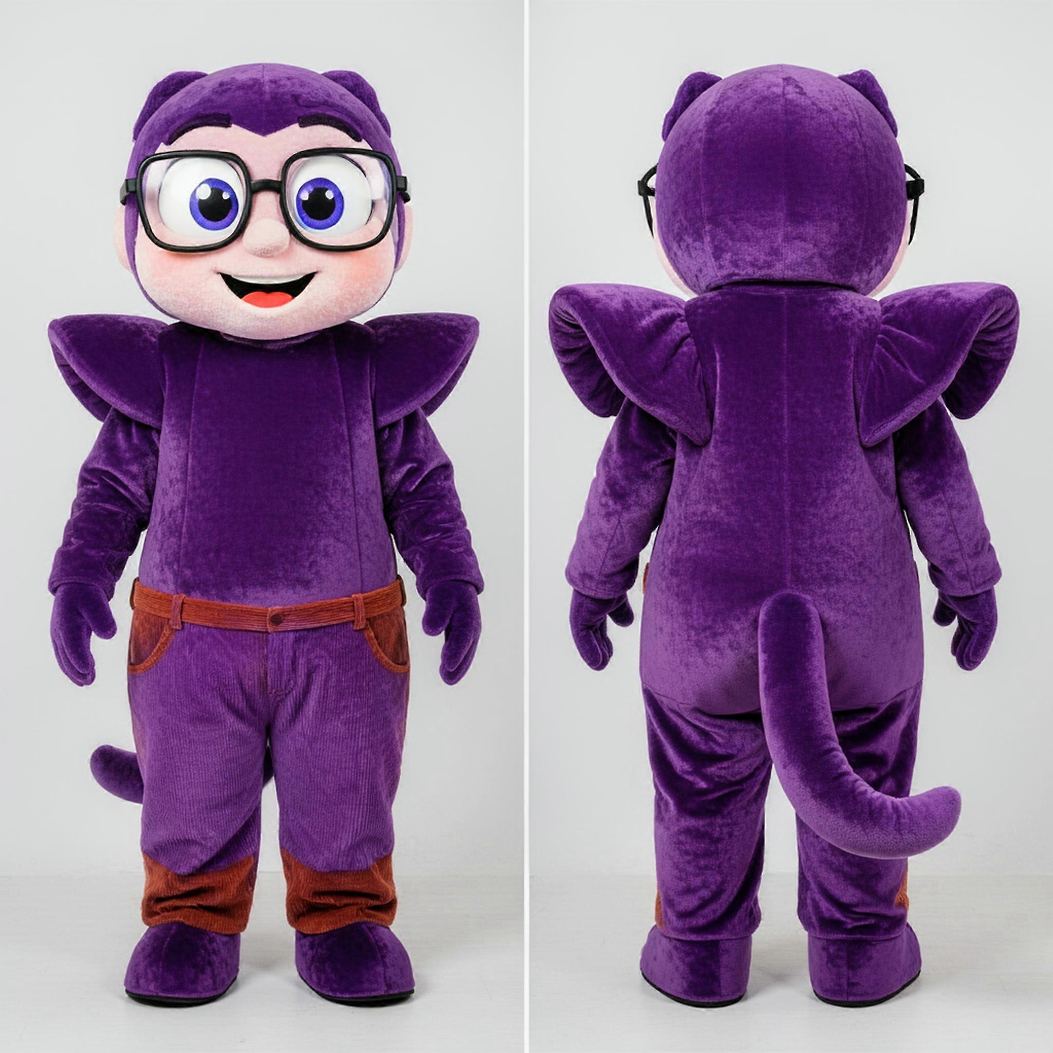 MASTICOT Velvety Purple Spirited Irish Dancer Mascot