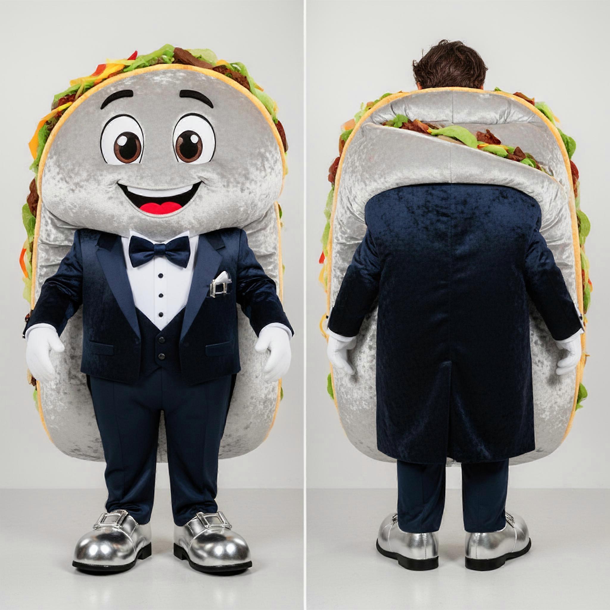 MASTICOT Silver Velvety Tacos Mascot