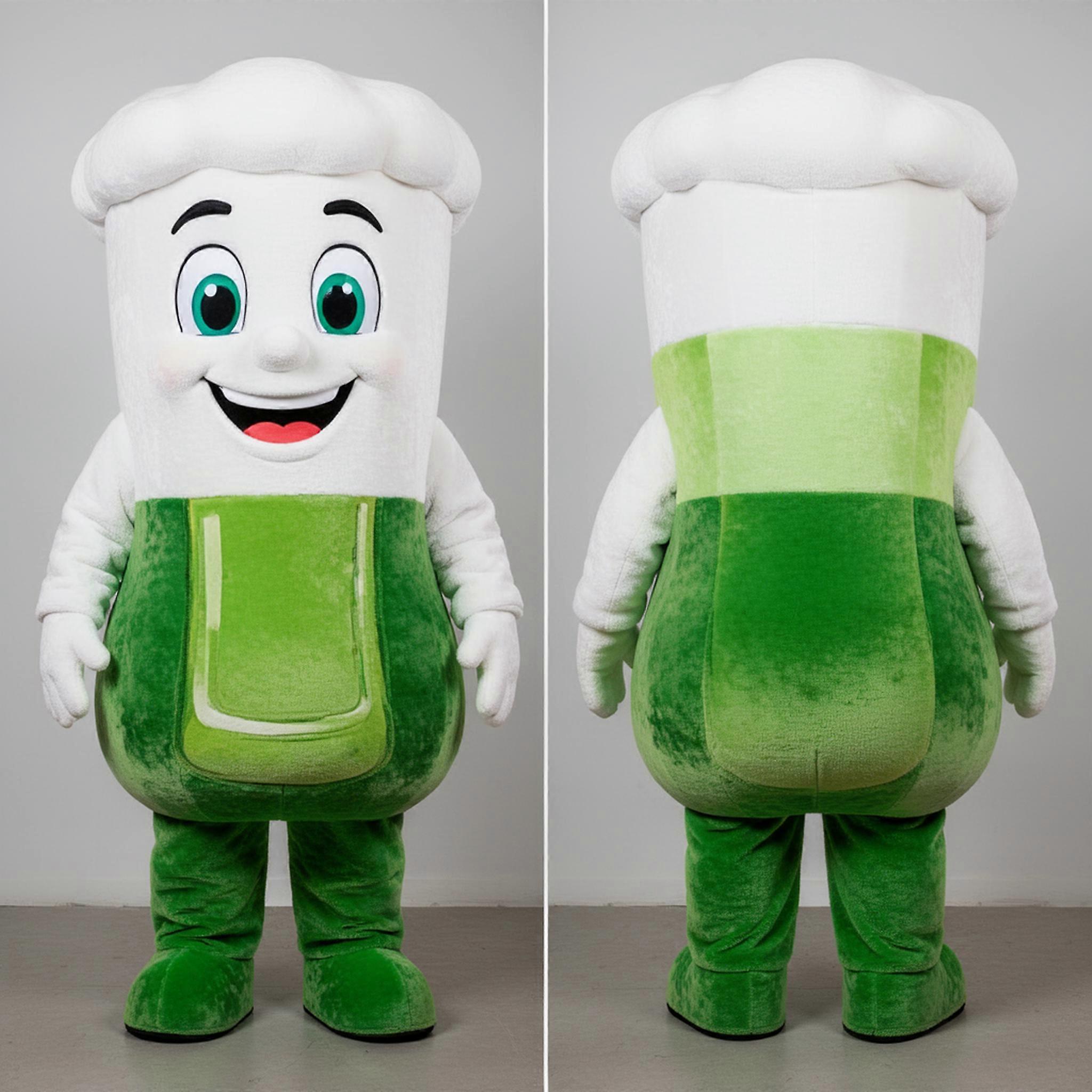 MASTICOT Emerald Green Playful Green Beer Mascot