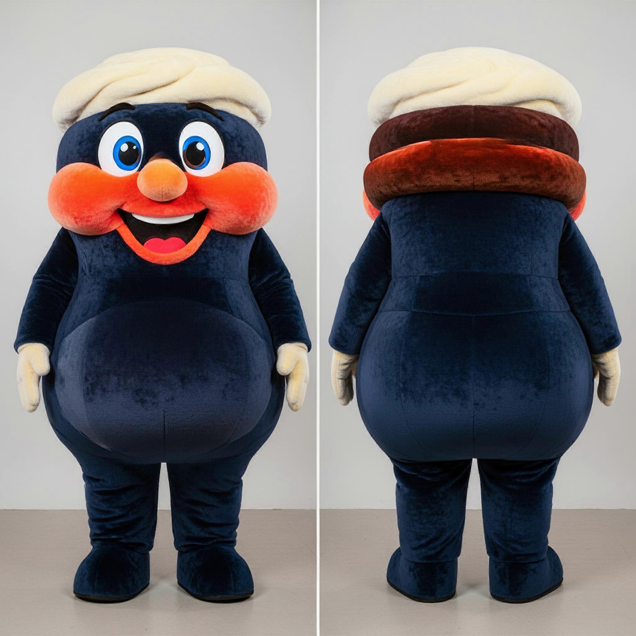MASTICOT Navy Rounded Moussaka Mascot