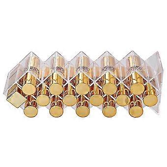 Organizador de batons em formato de peixe, plástico transparente, com vários compartimentos, economiza espaço, 1 peça para bancada de penteadeira.
