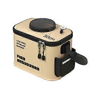 Foldable Fishing Bucket EVA Container with Handle for Fishing Tackle and Gear Storage