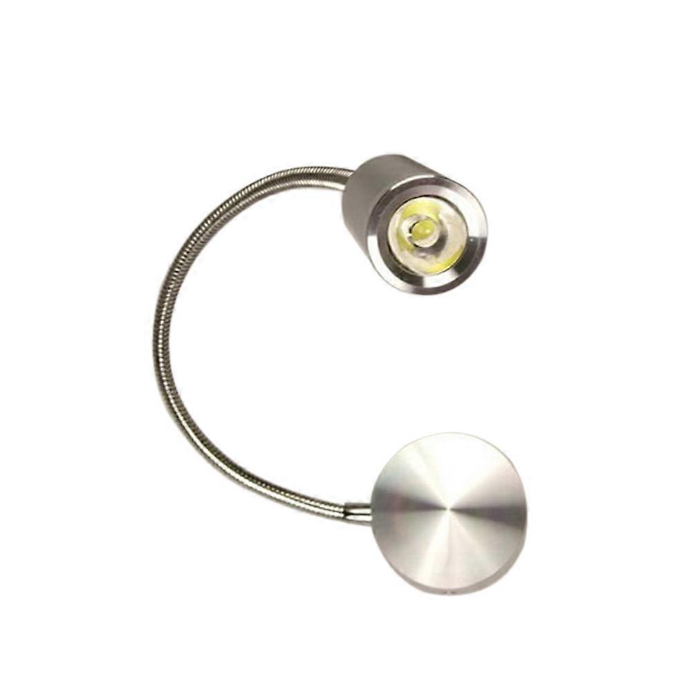 Rotating LED Wall Light with Flexible Arm for Reading White