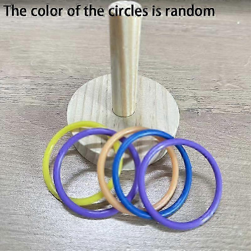Interactive Wooden Bird Ring Training Toy