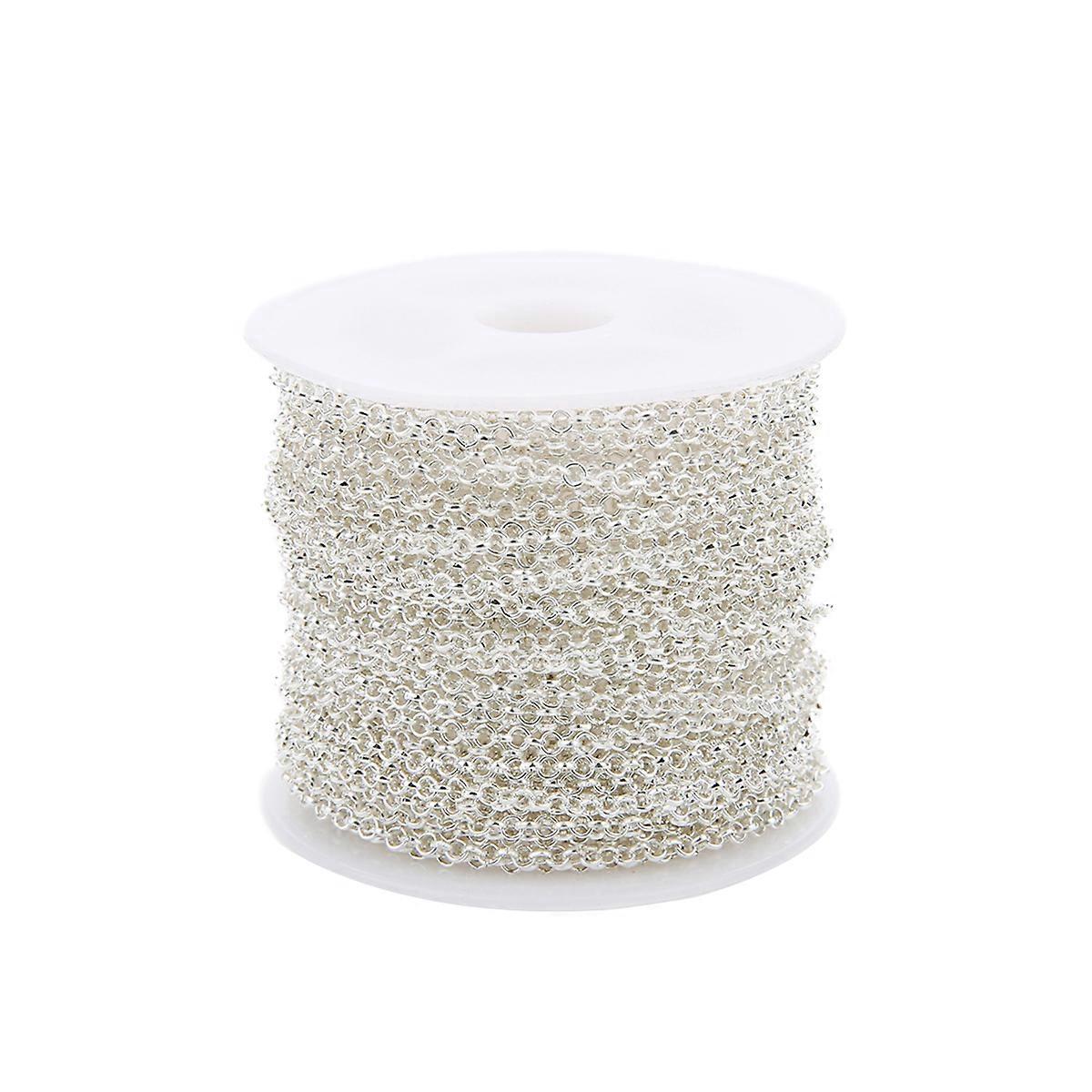 Twisted Chains Spool for Necklace Making Silver Chain Accessories 3Mm