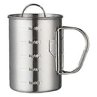 Foldable Camping Cups,Stainless Steel Camping Cup Camping Cupwith Lid Camping Cup Exceptional Craftsmanship
