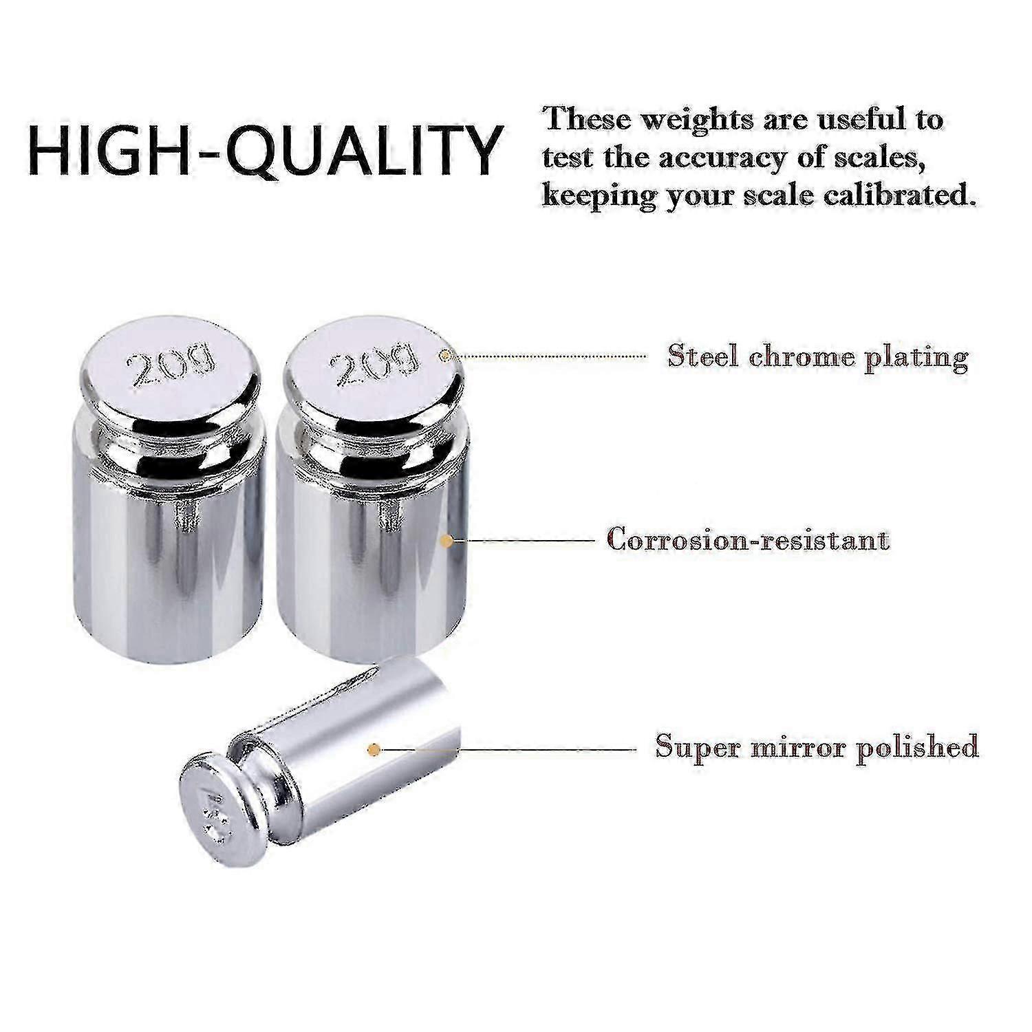 7 Pcs Calibration Weights, Scale Calibration Weight  zzys