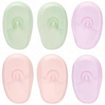Silicone Ear Covers, 3 Pairs Hair Dye Protective Shields, Comfortable Ear Protectors for Salon & Home Hairdressing