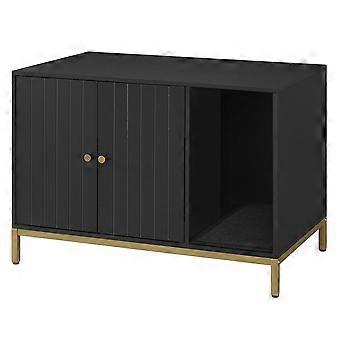 Kattenbak Kast met Krabmat, Hoge Poten, 80 x 50 x 55 cm
