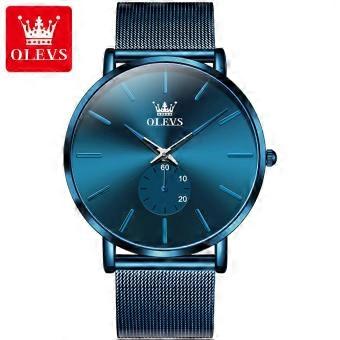 OLEVS 9954     Classic Business Classic Luxury Brand  Mesh Strap Watch Waterproof Quartz Wrist Watch  Men's Watch