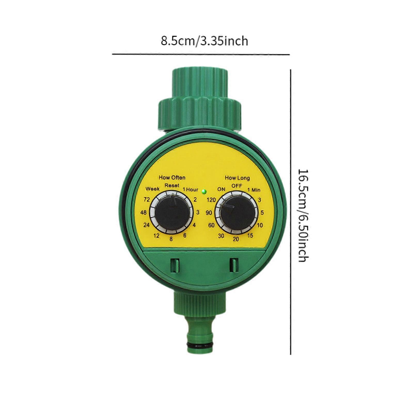 Irrigation Timer with Multiple Watering Programs Automatic Plant Watering System Double Dial Timer for Home Outdoor Backyard