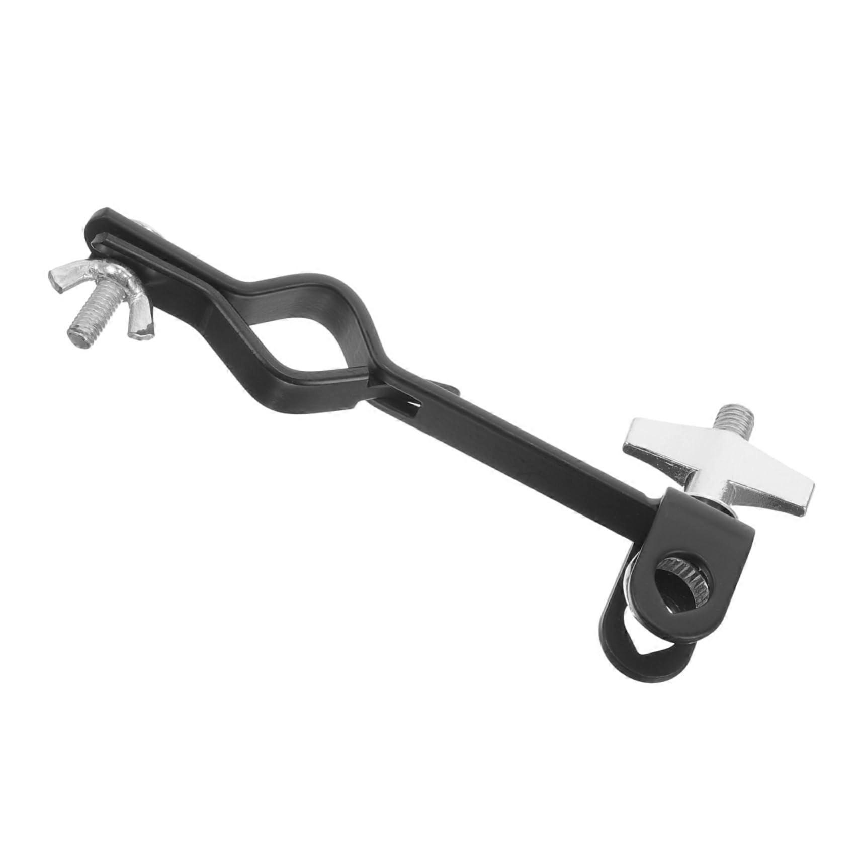 Adjustable Drum Cowbell Mount Clamp, Durable Metal Holder for Drum Set, Secure Quick Setup