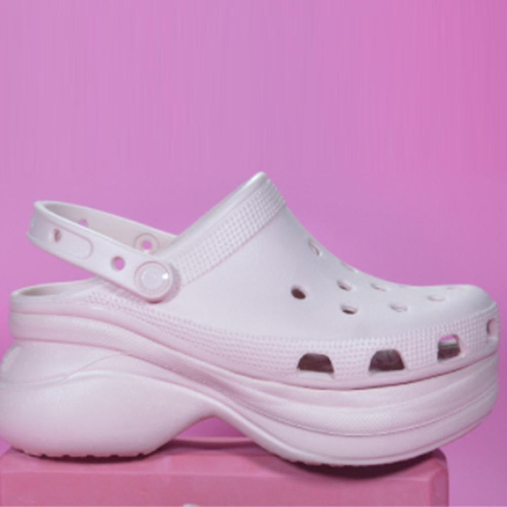 kvinners klassiske bae clog plattform sko slip på sandaler tykk såle lysbilde sko