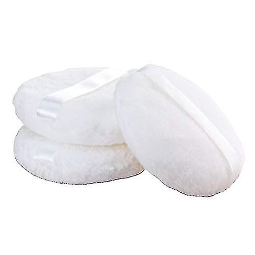 ren bomull pulver puff, puff, for pulver foundation, 3 tommers normal størrelse, med stropp, blanding