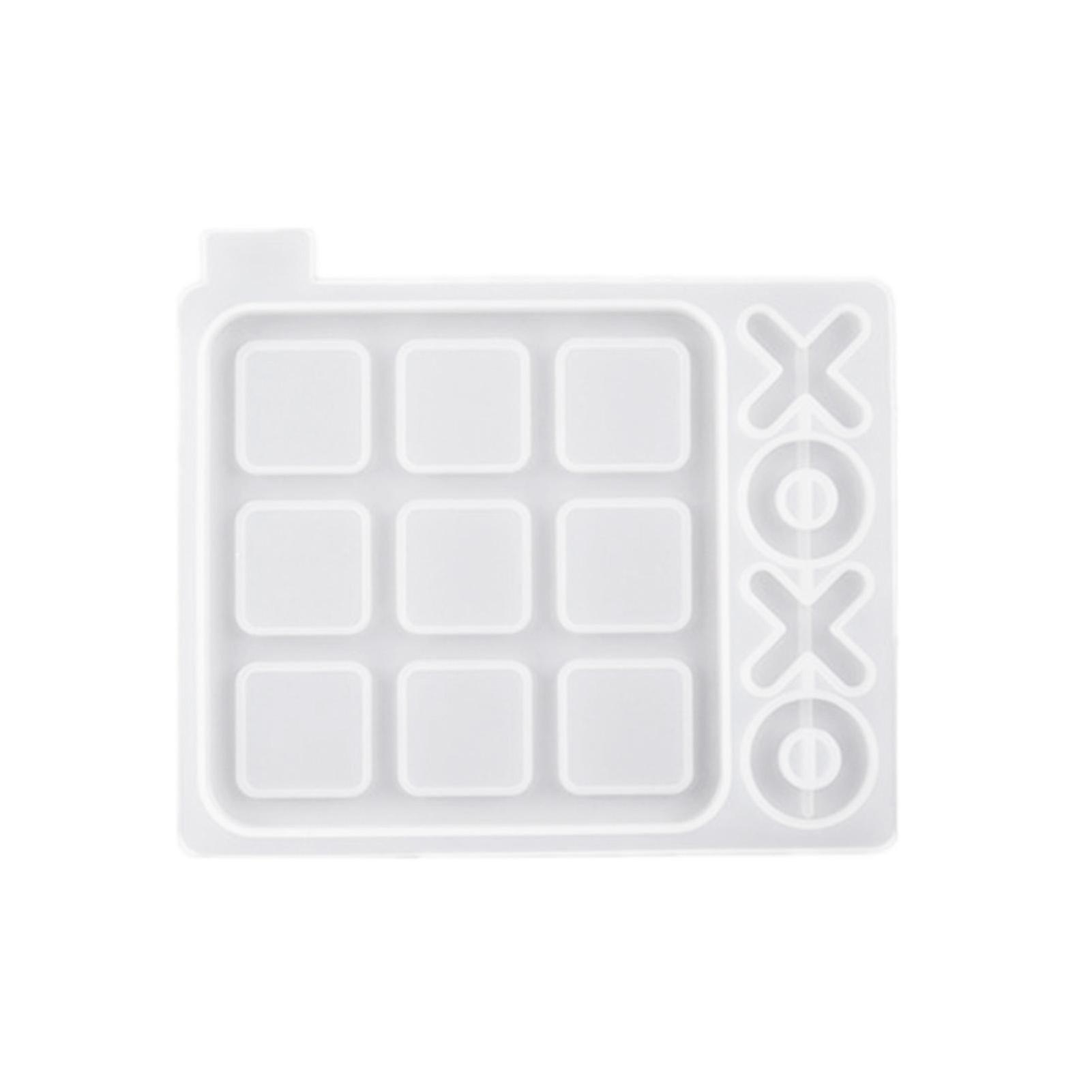 Mirror Surface Diy Silicone Tick-tack-toe Board Game Hand Craft Resin Epoxy Mold