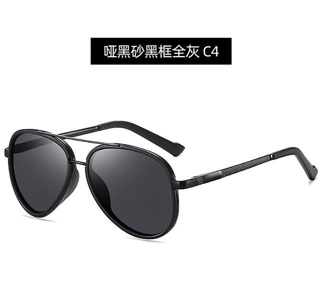 New Outlet Men's Polarized Sunglasses Double Bridge Spring Leg Sunshade Sunglasses Metal Ferrule Glasses