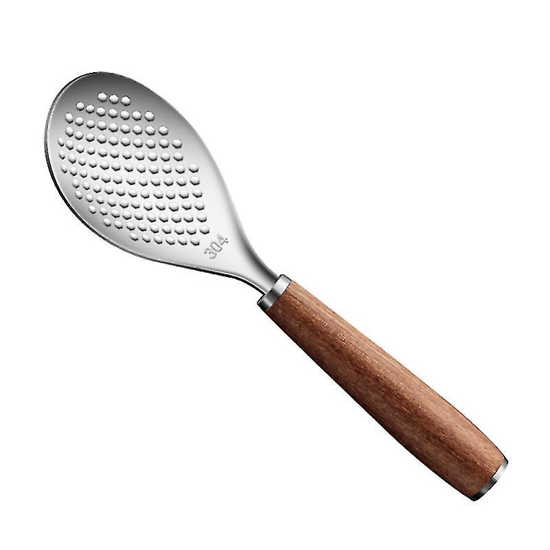 21.5X6x2cm Assorted Color Spoons Standable Stainless Steel Rice Spoon With Wooden Handle Practical R