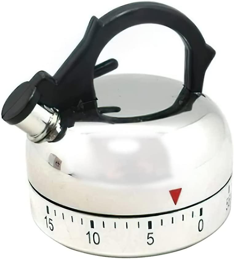 Cooking Clock Countdown Timer, 60 Minute Mechanical Reminder, Kitchen Kettle Shaped Timer, Kitchen Tool, Cooking Clock,Countdown Timer,Mechanical Time
