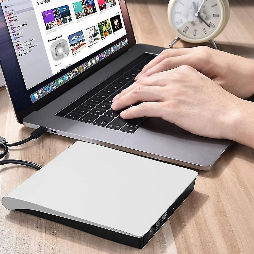 External Cd Dvd Drive Usb 3.0 Portable Cd Dvd /-rw Drive Slim Cd Dvd Rom Rewriter Burner Cd Dvd Player For Laptop Desktop Macbook Pc Windows Linux M
