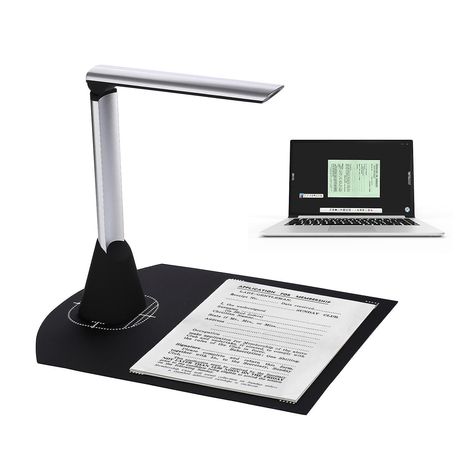Aibecy BK34 Document Camera Scanner 5 Mega-Pixel HD Camera A4 Capture Size with LED Light Teaching