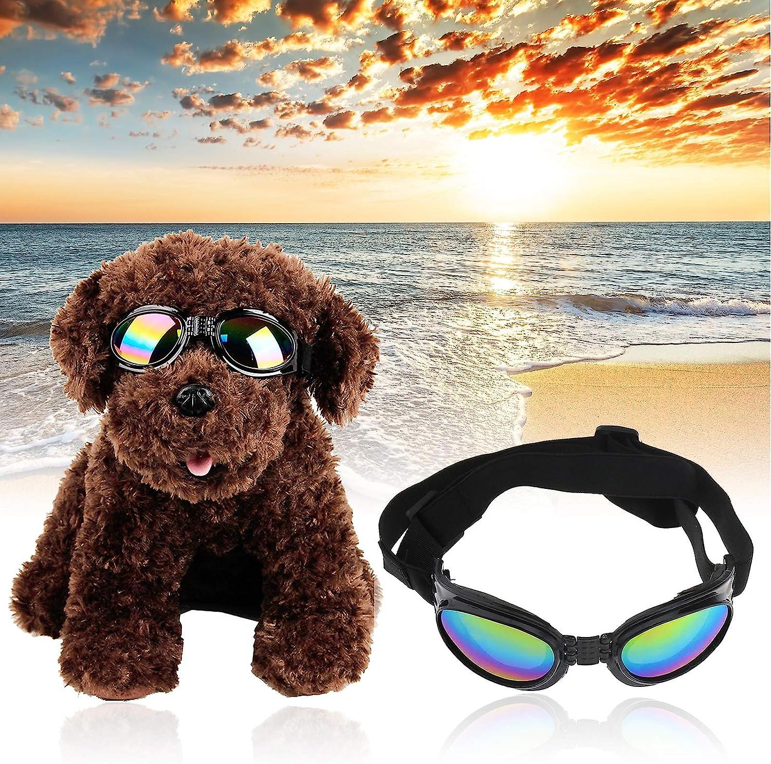 Sunglasses for Pets Dogs Folding UV Windproof Goggles Adjustable Strap