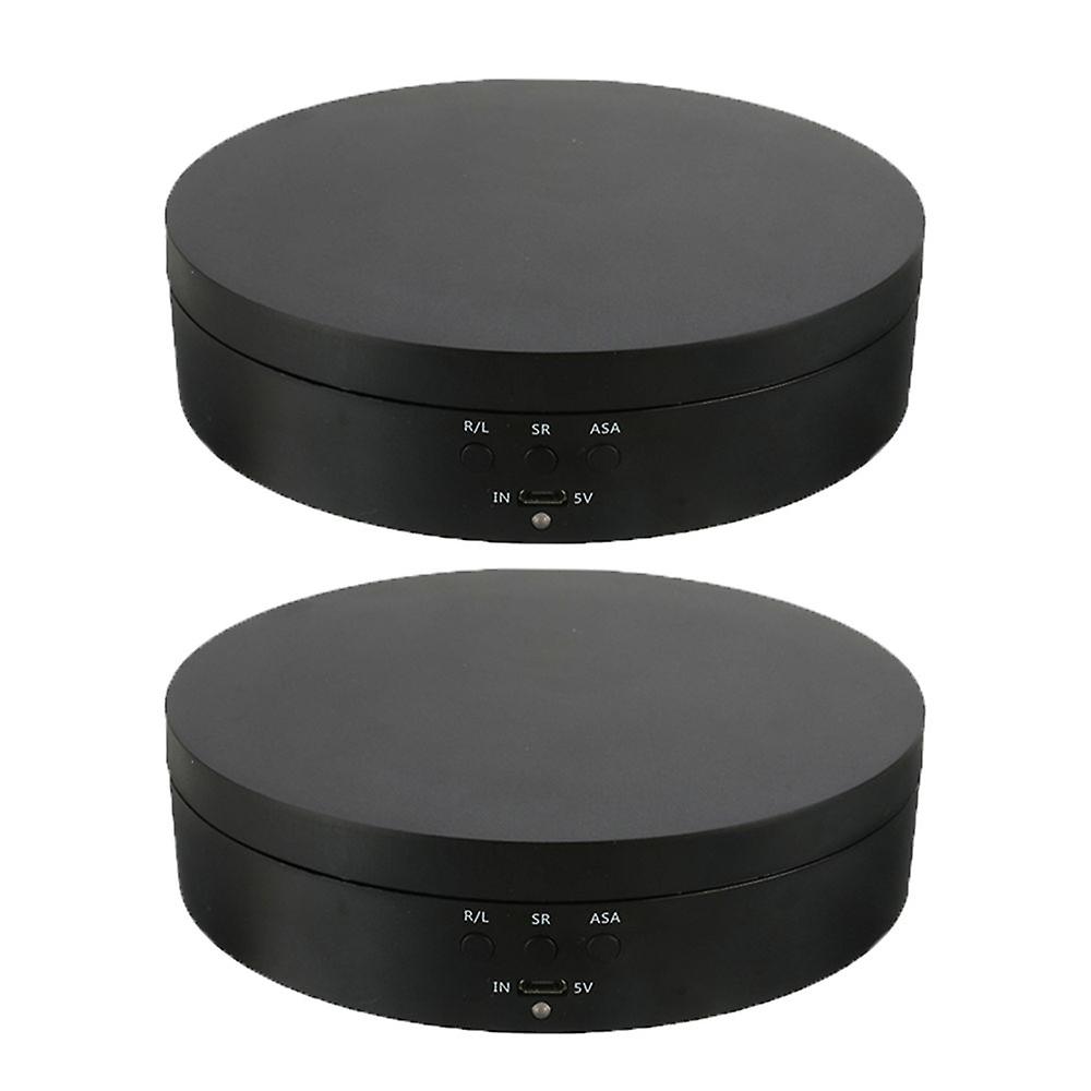 2x espositore elettrico rotante giradischi gioielli modello giocattoli stand nero