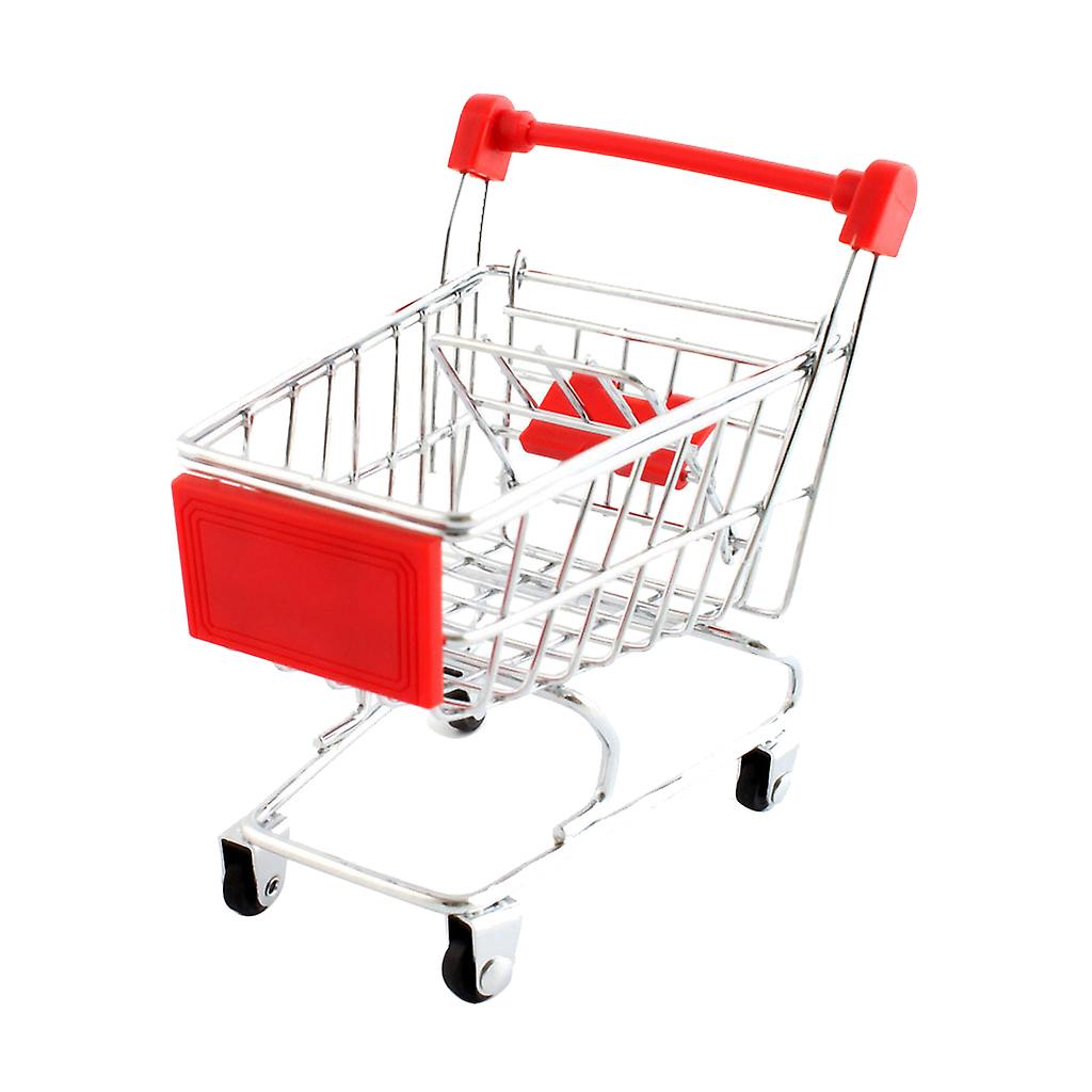 Mini carrito de compras Carro de juguete rojo