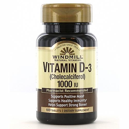 Windmill Health Vitamin D, 1000 IU 100 Count (Pack of 4)