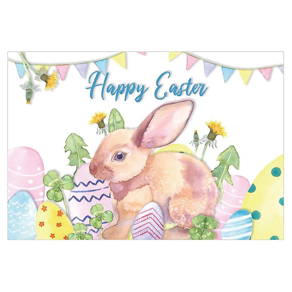 1pc Easter Photography Cloth Cartoon Easter Bunny Easter Eggs Photo Backdrop