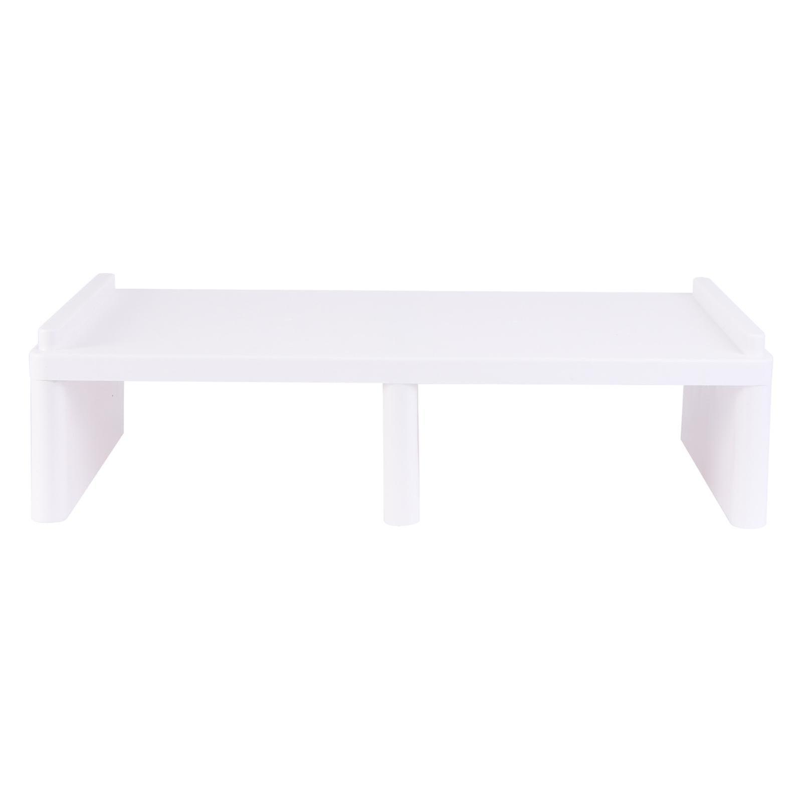 1pc Monitor Elevated Stand Multifunction Sundries Rack Keyboard Stand (white)