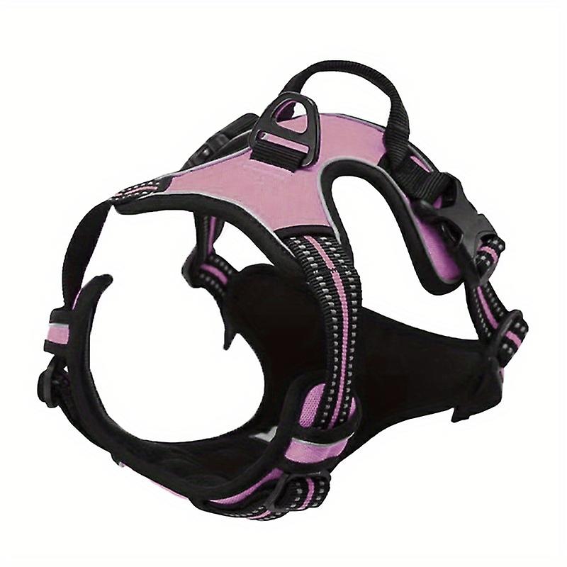 No Pull Dog Harness Front Clip Heavy Duty Reflective Easy Control Handle For Large Dog Walking