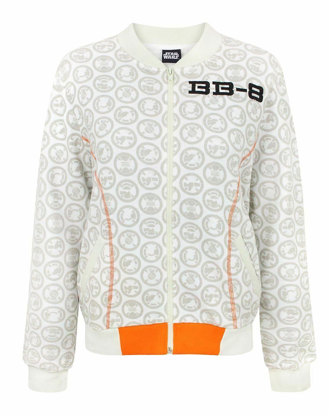 Disney x Star Wars Womens Bomber Jacket White Bb-8
